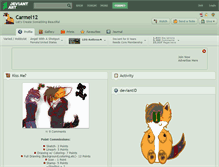 Tablet Screenshot of carmel12.deviantart.com