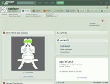 Tablet Screenshot of natelazer.deviantart.com