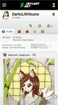 Mobile Screenshot of darkslilkitsune.deviantart.com