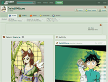 Tablet Screenshot of darkslilkitsune.deviantart.com