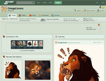Tablet Screenshot of omegalioness.deviantart.com