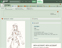 Tablet Screenshot of morrigun.deviantart.com
