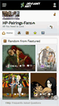 Mobile Screenshot of hp-pairings-fans.deviantart.com