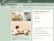 Tablet Screenshot of hp-pairings-fans.deviantart.com