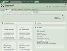 Tablet Screenshot of cele-chanas.deviantart.com