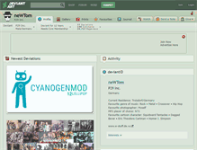 Tablet Screenshot of newtom.deviantart.com