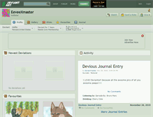 Tablet Screenshot of eeveexmaster.deviantart.com