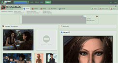 Desktop Screenshot of ohnehandslady.deviantart.com
