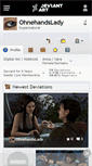 Mobile Screenshot of ohnehandslady.deviantart.com