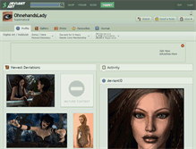 Tablet Screenshot of ohnehandslady.deviantart.com