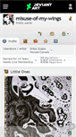 Mobile Screenshot of misuse-of-my-wings.deviantart.com