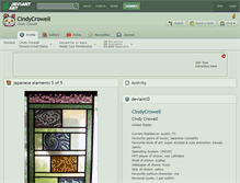 Tablet Screenshot of cindycrowell.deviantart.com