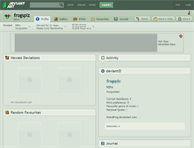 Tablet Screenshot of frogsplz.deviantart.com