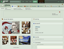 Tablet Screenshot of edmona.deviantart.com