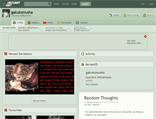 Tablet Screenshot of gakutomusha.deviantart.com