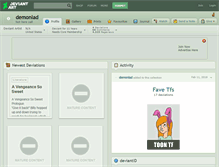 Tablet Screenshot of demonlad.deviantart.com
