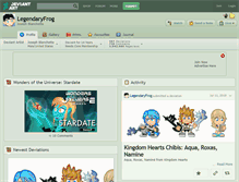 Tablet Screenshot of legendaryfrog.deviantart.com