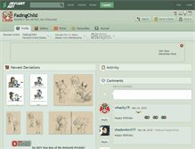 Tablet Screenshot of fadingchild.deviantart.com