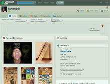 Tablet Screenshot of llamandrix.deviantart.com