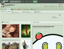 Tablet Screenshot of powerbeth111.deviantart.com