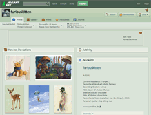 Tablet Screenshot of furiouskitten.deviantart.com