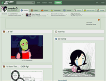 Tablet Screenshot of invaderd.deviantart.com