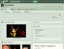Tablet Screenshot of deviousbands.deviantart.com