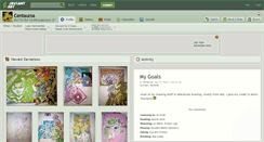 Desktop Screenshot of centauros.deviantart.com