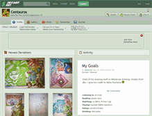 Tablet Screenshot of centauros.deviantart.com
