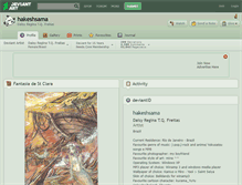 Tablet Screenshot of hakeshsama.deviantart.com