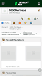 Mobile Screenshot of 1000monkeys.deviantart.com