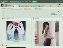 Tablet Screenshot of kittycrime.deviantart.com