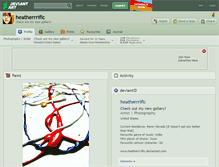 Tablet Screenshot of heatherrrific.deviantart.com
