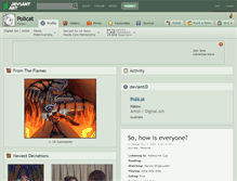 Tablet Screenshot of policat.deviantart.com