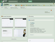 Tablet Screenshot of custmax.deviantart.com