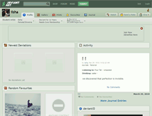 Tablet Screenshot of iisha.deviantart.com