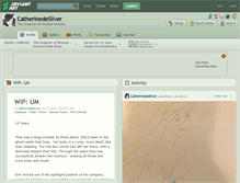 Tablet Screenshot of catherinedesilver.deviantart.com