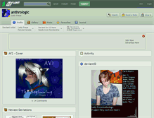 Tablet Screenshot of anthrologic.deviantart.com