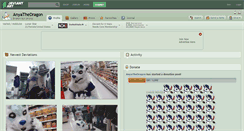Desktop Screenshot of anyathedragon.deviantart.com