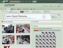 Tablet Screenshot of anyathedragon.deviantart.com