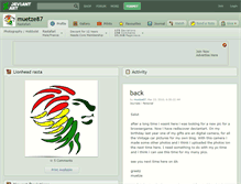 Tablet Screenshot of muetze87.deviantart.com