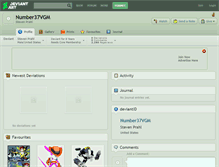 Tablet Screenshot of number37vgm.deviantart.com