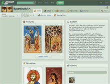 Tablet Screenshot of byzantineart.deviantart.com