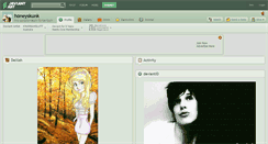 Desktop Screenshot of honeyskunk.deviantart.com