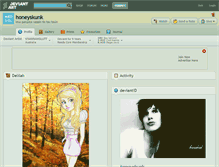 Tablet Screenshot of honeyskunk.deviantart.com