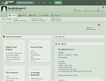 Tablet Screenshot of houdinigreen13.deviantart.com
