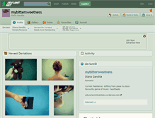 Tablet Screenshot of mybittersweetness.deviantart.com