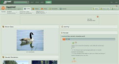 Desktop Screenshot of dappletail.deviantart.com