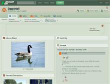 Tablet Screenshot of dappletail.deviantart.com