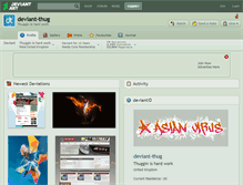 Tablet Screenshot of deviant-thug.deviantart.com